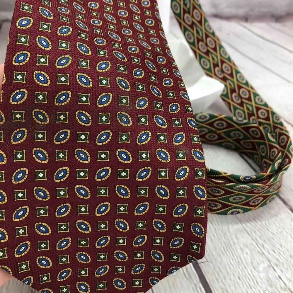vintage tommy hilfiger silk tie preppy business office - Picture 2 of 7
